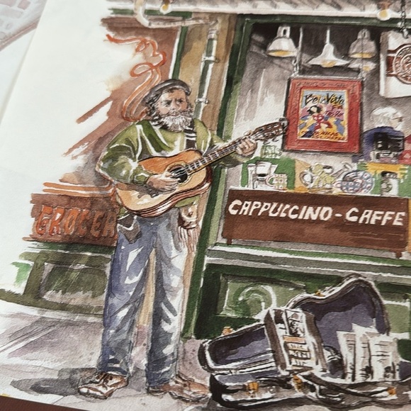 VTG 1996 Starbucks Coffee Pike Place Market 25th Anniversary Poster Pro - Picture 2 of 8